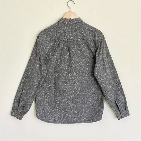 CPO Provisions Acrylic Blend Gray Button Down Shirt Men’s Medium - Picture 8 of 11